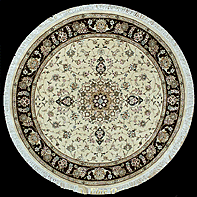 Tabriz round rug