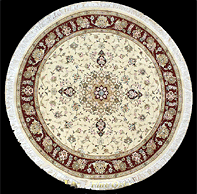 Tabriz round rug