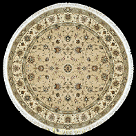 Tabriz round rug