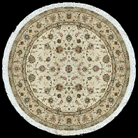 Tabriz round rug