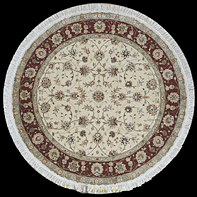 Tabriz round rug