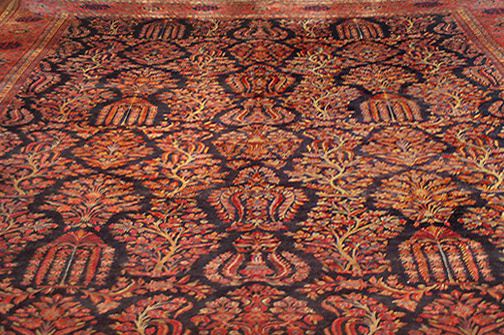 Kashan 8' � 10' Authentic Hand-Knotted Rug
 * * * Click For Larger Version * * * 