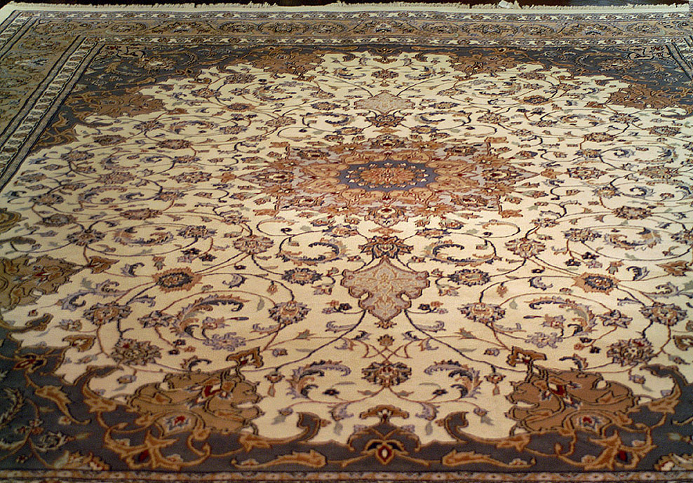 Persian Nain 12 15 Hand Knotted Wool Rug Nejad