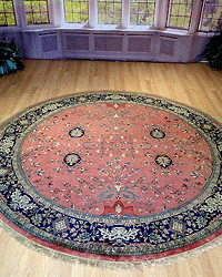 Round India Sarough Rug