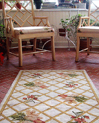 Needlepoint Trellis rug