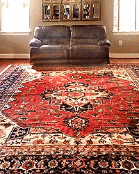 Room-size Heriz Rug