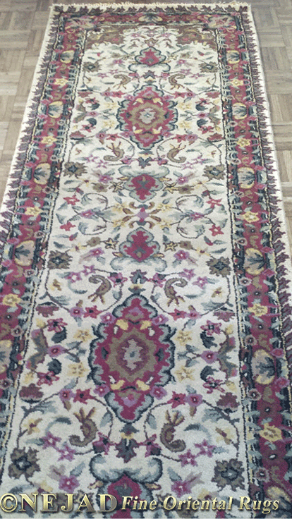 Tabriz Design Wool & Silk Runner