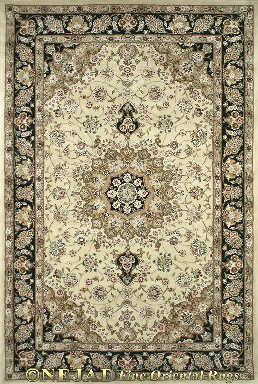 SP011IYBK Tabriz rug detail