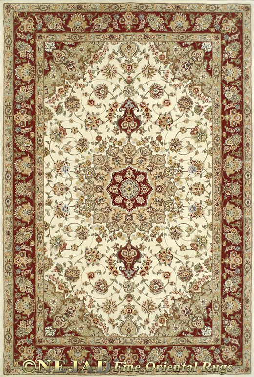SP011IYBR Tabriz rug detail